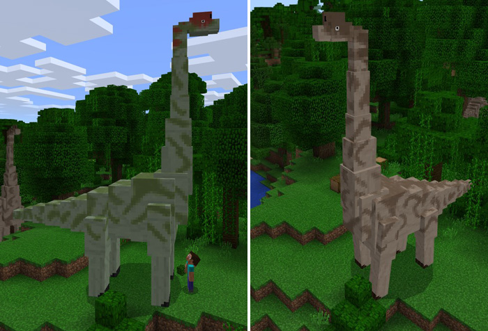 Minecraft gratuit brachiosaurus