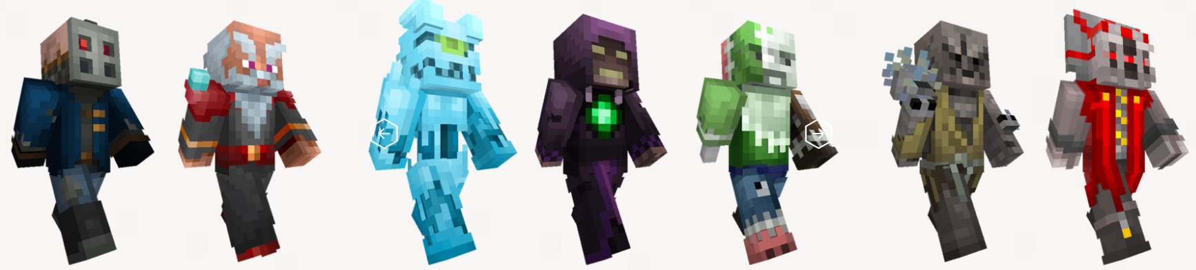 Minecraft skins villains