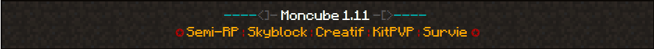 Serveur Minecraft MonCube